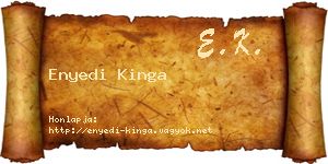 Enyedi Kinga névjegykártya